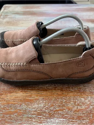 Keen Brown Suede Leather Cusho Loafers Women’s Walking Shoes Size 7M 37.5 thumbnail 4