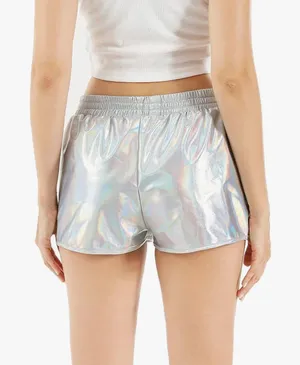 Metallic Gray Party Shorts thumbnail 2