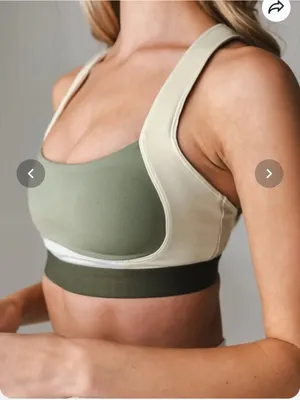 Vitality athletica ascend II Hue sports bra medium green thumbnail 1