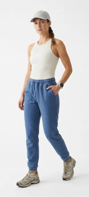 Tiny Lover Women’s Outdoor Joggers - Blue Cotton Blend Sweatpants thumbnail 1
