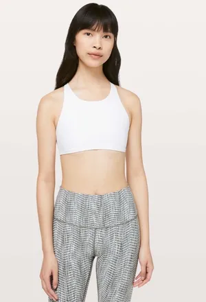Lululemon Free To Be Bra *Wild High Neck White 6 thumbnail 5