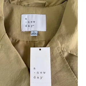 A New Day‎ Womens Large Mustard Yellow Double Breasted Trench Coat with Belt thumbnail 9