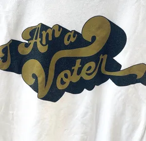 Urban Outfitters I’m A Voter TShirt White Black XL Politics Election thumbnail 2
