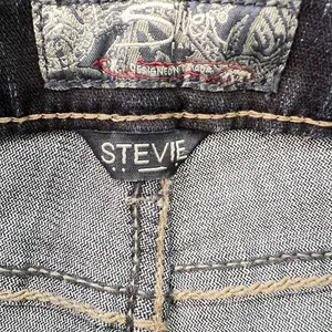 Silver Jeans Stevie Jeans Women's 27x31 Fit 30 Tapered Skinny Stretch Wisker Dark Wash thumbnail 3