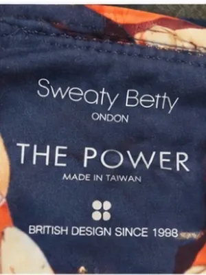 Sweaty Betty The Power Matching Workout Set Leggings Sports Bra Navy Orange med thumbnail 3