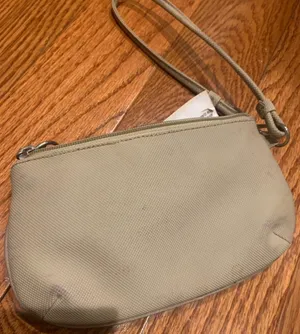 Vintage Lacoste Canvas Piqué Wristlet Clutch Pouch – Summer Sand Beige / Khaki thumbnail 5