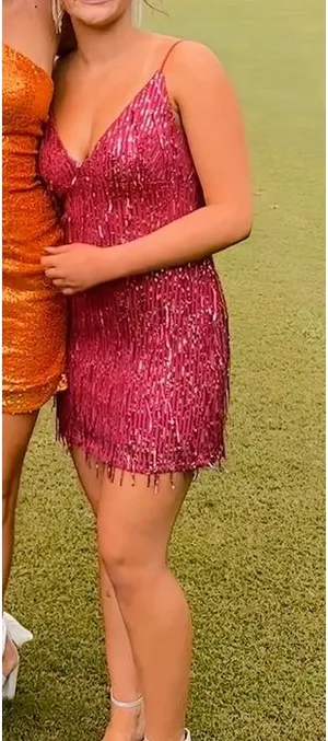 Magenta homecoming dress dillards thumbnail 1