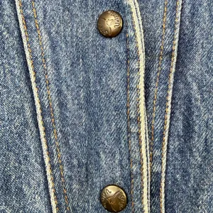 Vintage Sergio Valente VTG Western Pleated Flannel Puff Shoulder Denim Jacket thumbnail 6