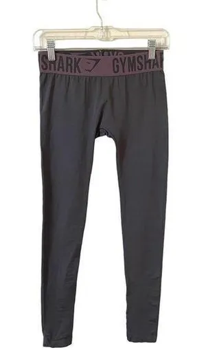 Low Rise 31" Yoga Workout Leggings Gray Purple Size XS thumbnail 1