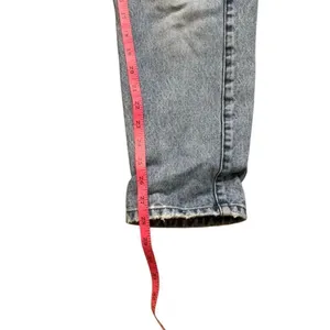 90s Vintage Women’s Levi’s Silver Tab straight leg blue jeans Thrashed Size 26 thumbnail 9