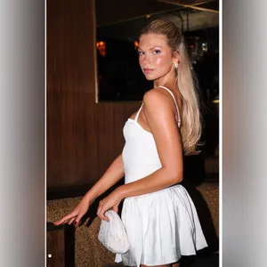 ShowMeYourMumu Tiffany Skort Dress - White thumbnail 5
