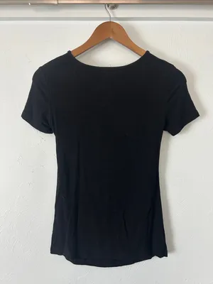 Black Cut Out Going Out Short Sleeve Tee thumbnail 3