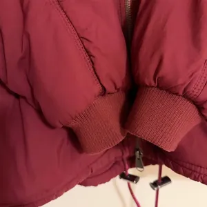 Free People | Oversized Bomber Jacket in Burgundy size Small thumbnail 7