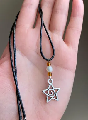grunge y2k cute star swirl necklace💫🌀 thumbnail 4