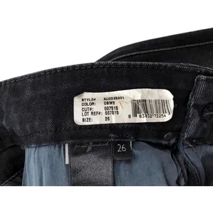 7 For All Mankind 7FAM‎ Skinny A-Pocket Jeans Vintage Black Wash Size 26 thumbnail 6