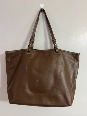 Dooney & Bourke Chocolate Brown Leather Shoulder Tote thumbnail 2