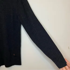 SMARTWOOL Merino Wool Blend Crewneck Pullover Sweater Black/Charcoal Gray Small thumbnail 6