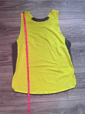 Arc’teryx Yellow Gray Gym Outdoor Workout Active Cycling Tank High Vis Running S thumbnail 7