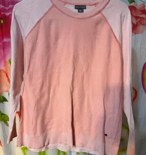 S287. Eddie Bauer pink sweater Size M thumbnail 1
