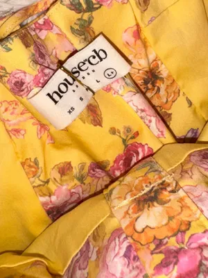 NEW House Of CB Tatiana Butter Yellow Floral Print Midi Sundress Sz XL L+ thumbnail 8