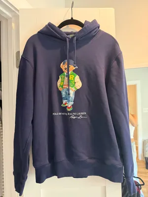 Ralph Lauren Navy Polo Bear Graphic Hoodie thumbnail 5