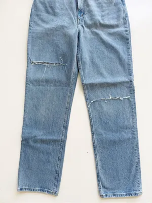 NWT Abercrombie & Fitch Ultra High Rise The 90s Straight Jeans size 30/10 thumbnail 3