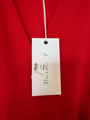 Red Smocked Dress Boutique Dress thumbnail 2