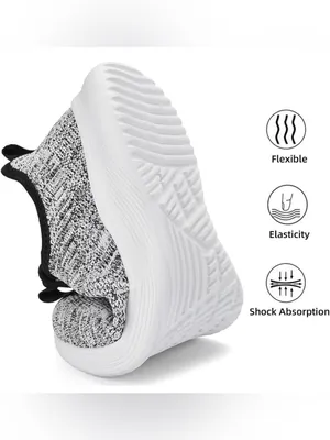 Lamincoa Womens Slip On Walking Shoes Road Running Lightweight Mesh Sneakers thumbnail 4