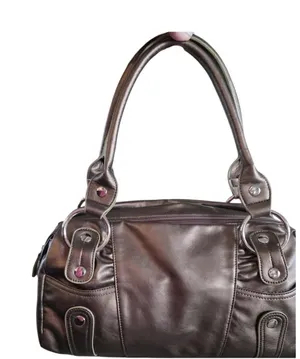 Source Unknown Womens Shoulder Bag Gold Bronze Purse Silver Accents Rectangle Coquette Charm thumbnail 1