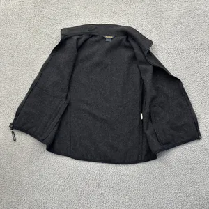 Vintage Woolrich Wool Vest Charcoal Gray Outdoor Travel USA Women's Large thumbnail 2