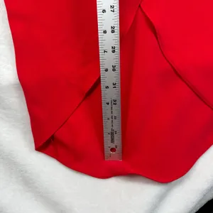 Amanda Uprichard Maxi Dress Ruffle Sleeve‎ Wrap Red Dress Party Cocktail Size P thumbnail 5