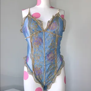 Victoria Victoria’s Secret Embroidered Teddy thumbnail 5