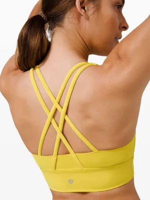 Lululemon Energy Longline Bra Womens 8 Soleil Yellow Medium Support B-D thumbnail 2