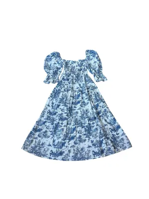 Nothing Fits But Kiko Dress Puff Sleeve Midi Feminine Romantic CottageCore thumbnail 7