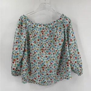 J. Crew Liberty Fabric Edenham Floral‎ Off The Shoulder Blouse Size 8 thumbnail 4