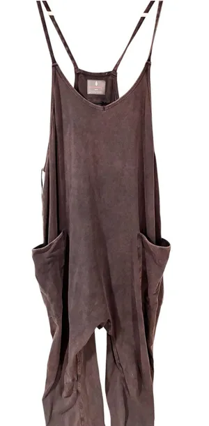 Free People Movement Hot Shot Onesie in Washed Black Size Medium thumbnail 1