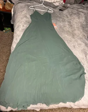 Birdy Grey Green ( Sea Glass) Bridesmaid Dress thumbnail 1
