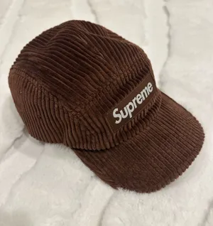 Supreme Men's Adjustable Camp Cap Brown One Size Unisex thumbnail 1