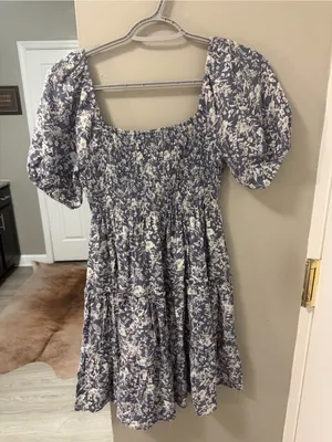 Altar’d State Floral Smocked Mini Dress – Size XS thumbnail 2