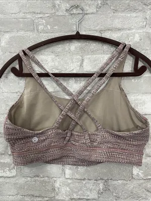Lululemon Energy Bra Arrow Jacquard Antique Bark Copper Coil thumbnail 3