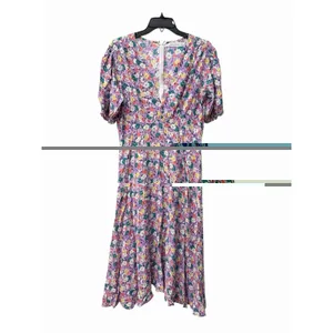 Faithfull The Brand Floral Tiered Midi Dress US Sz 10 Kate Middleton XL #D13-8 thumbnail 3