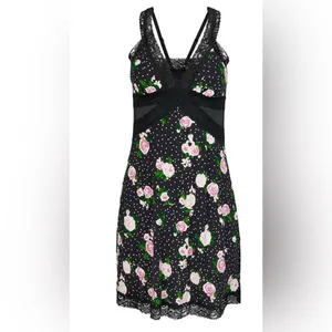 Adore Me Primrose Slip Dress Black Medium NWT IN PACKAGE thumbnail 7
