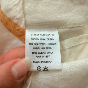 ASTR The Label Claramae Mini Dress Cream Linen Blend Celestial Open Back Medium thumbnail 11