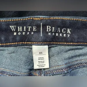White House Black Market Women’s Dark Blue Women's Skinny Jeans XS thumbnail 7