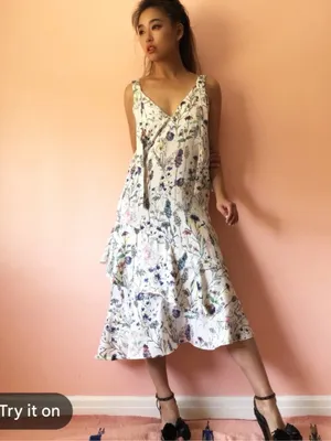H&M floral dress. S thumbnail 7