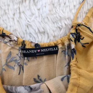 Brandy Melville rare yellow floral Blanche romper thumbnail 2