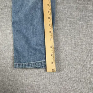 Abercrombie & Fitch Jeans Womens 4 Blue Light Wash High Rise Straight Distressed thumbnail 5