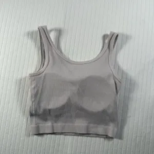 Pro-Fit Sports Bra Womens Small Purple Ribbed Stretch Crop Athletic Tank Top thumbnail 3