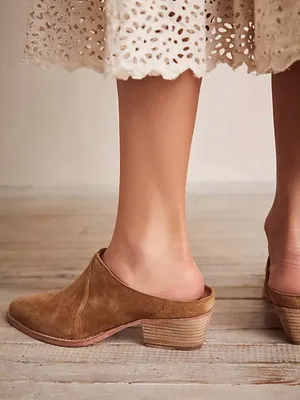 Free People Suede Mule Shoes thumbnail 3