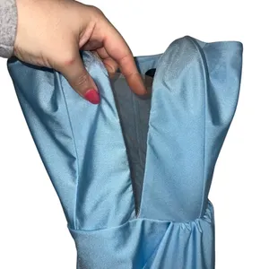 Michael Costello X Revolve Jake Strapless Plunging Maxi Gown Baby Blue thumbnail 5